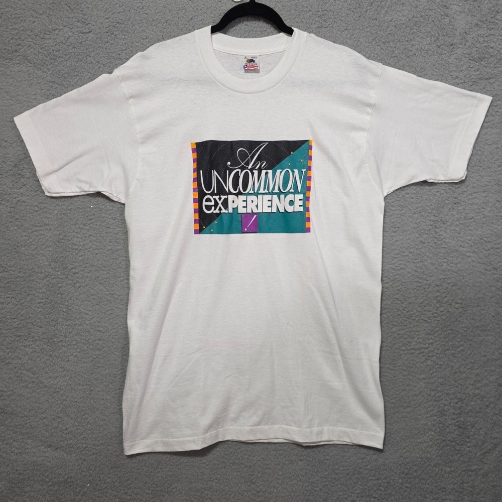 Vintage Fruit of the Loom Single Stich Uncommon Experience Television 90s
